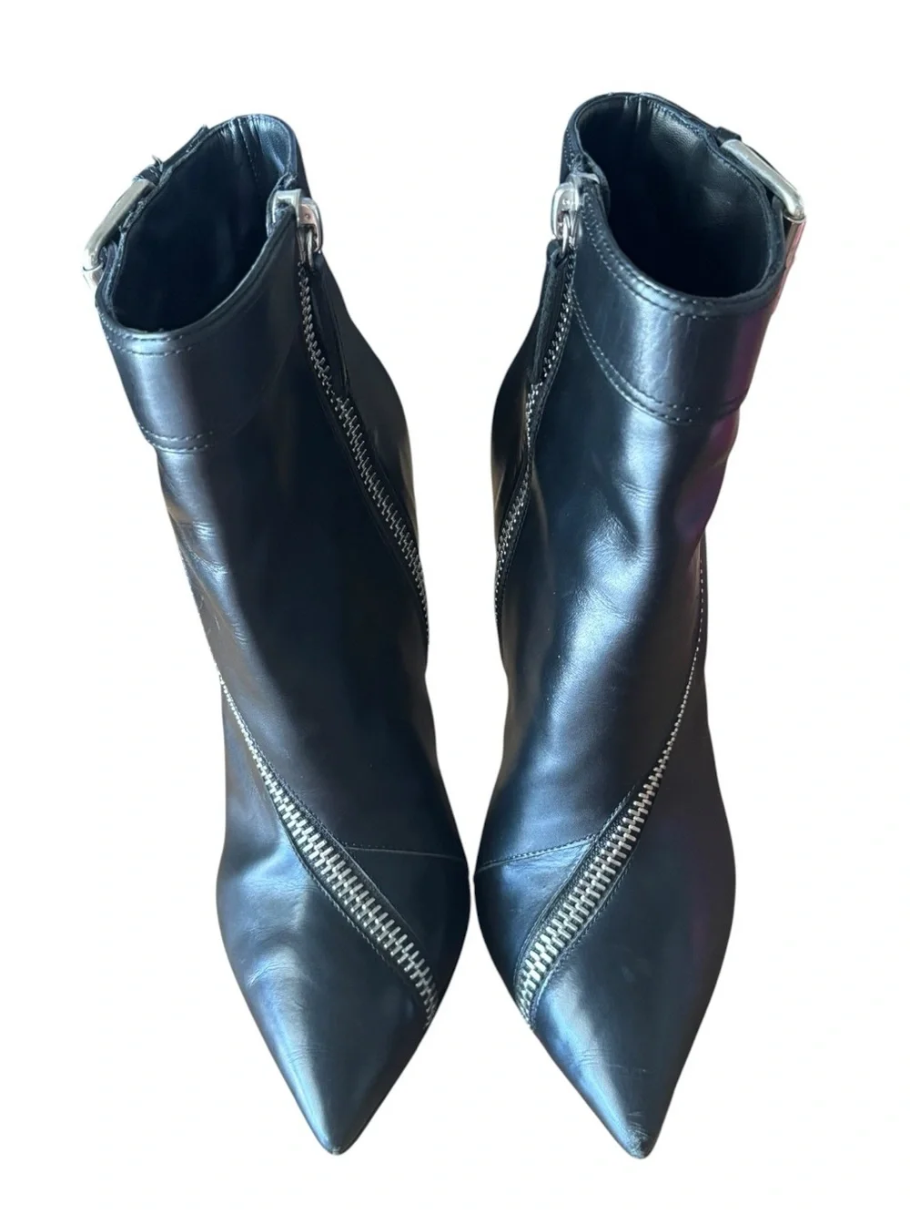 Giuseppe Zanotti Asymmetrical Zip Heeled Ankle Boot